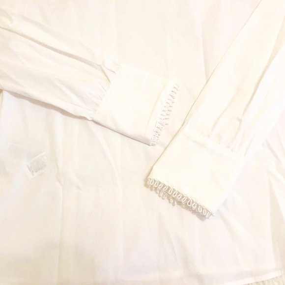 SCALLOPED POPLIN TOP - Picture 10 of 12